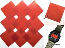 Casio Mod Kit - Red Color Filters - Pack Of 9