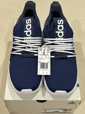 Adidas Men’s Lite Racer Adapt 7.0 Navy Blue/White Shoes/Sneakers Size 11 NEW
