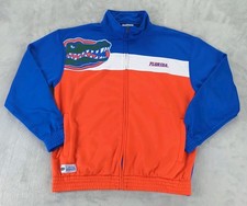 Florida Gators Track Jacket Full Zip Pocket Mock Neck Long Sleeve Men Large