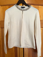 Magaschoni Cashmere Knit Cardigan Sweater Bea...