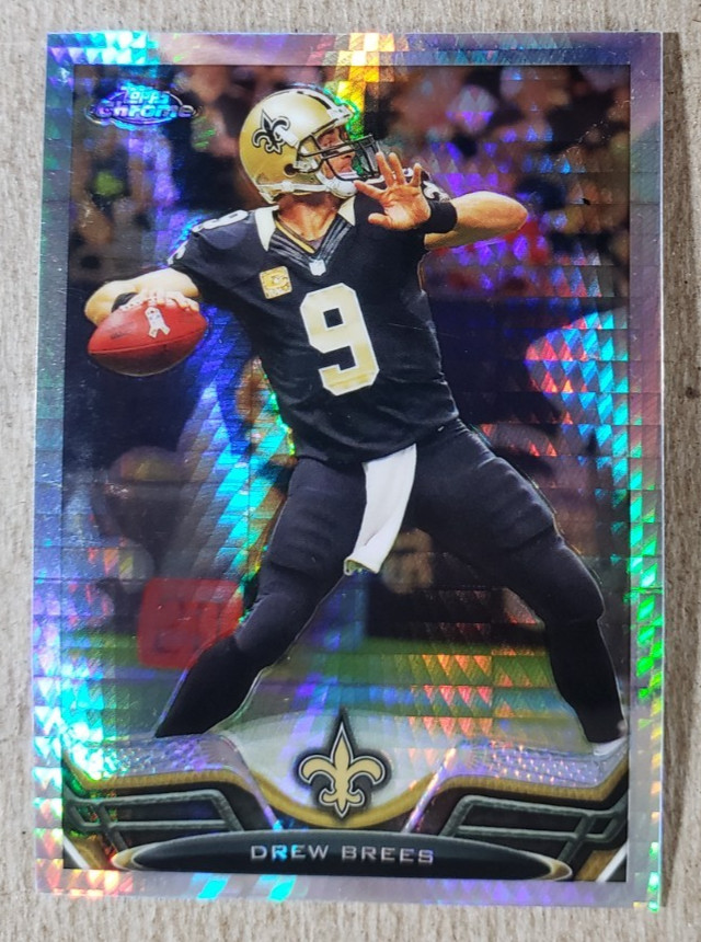 2013 Topps Chrome Prism Refractor Drew Brees /260 New Orleans Saints #25