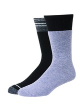 Hanes mens X-temp 2-pack Outdoor Sock, Warmest Crew 6-12, Grey/Black