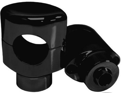 LA Choppers LA-7402-01B Glatt Riser für 1in. Lenker - 1-1/2in. Hoch - Schwarz