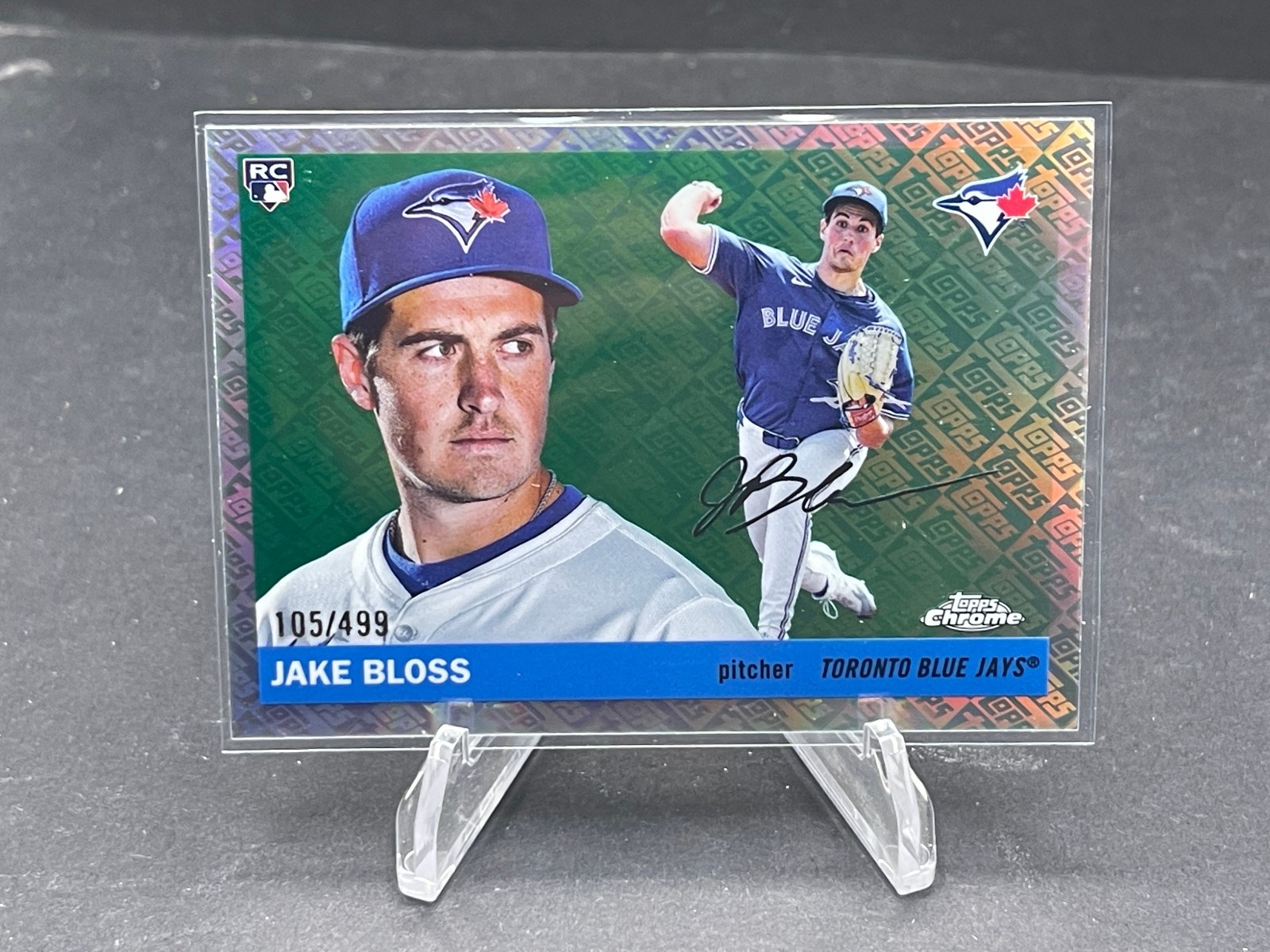 2025 TOPPS CHROME PLATINUM JAKE BLOSS TOPPS REFRACTOR #331, SN 105/499 NEW! 