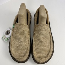 Sanuk Natural Hemp Chibalicious Sidewalk Surfer Shoes Men  s US 9/ EUR 42 New