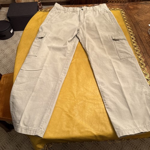 VTG Royal Robbins Khaki Cargo Pants Size 36x31 Freeship - Picture 11 of 11
