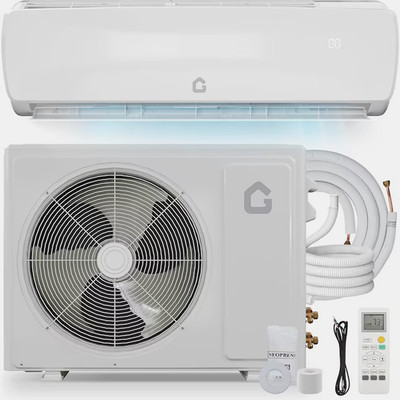Garvee 9000 BTU Ductless Mini Split AC Heat Pump 19 SEER2 White/Freeshipping