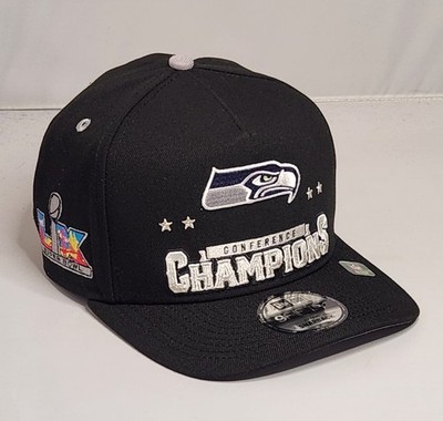 Super Bowl LX New Era Seattle Seahawks A-Frame 9FIFTY Adjustable Hat NFC Champs