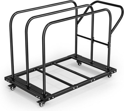 Heavy Duty Folding Table Cart Table Dolly with PU Swivel Wheels 800 lbs