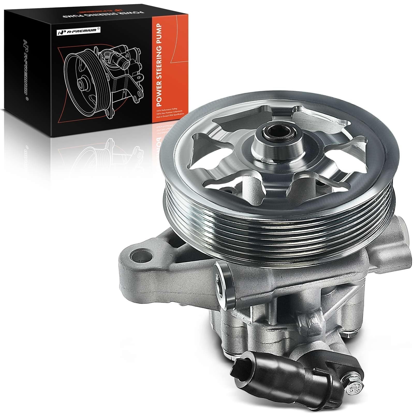 A-Premium Power Steering Pump, with Pulley, Compatible with Honda Accord 2008...