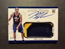 2015-16 Panini National Treasures Trey Lyles Rookie Patch Autograph #25/99 RPA