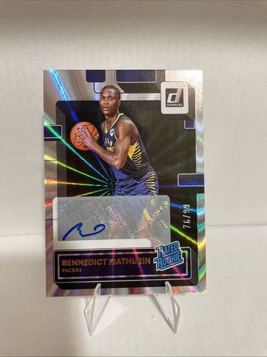 Bennedict Mathurin [Signature] #206 2022 Panini Donruss card