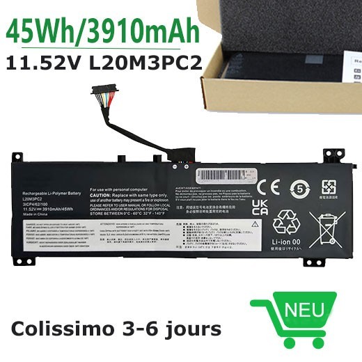 Batterie L20C3PC2 résout les coupures sur Lenovo Ideapad Gaming 3