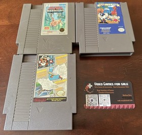Nintendo NES Lot of 3! Ikari Warriors Mappyland Super Mario/Duck Hunt/Track Meet