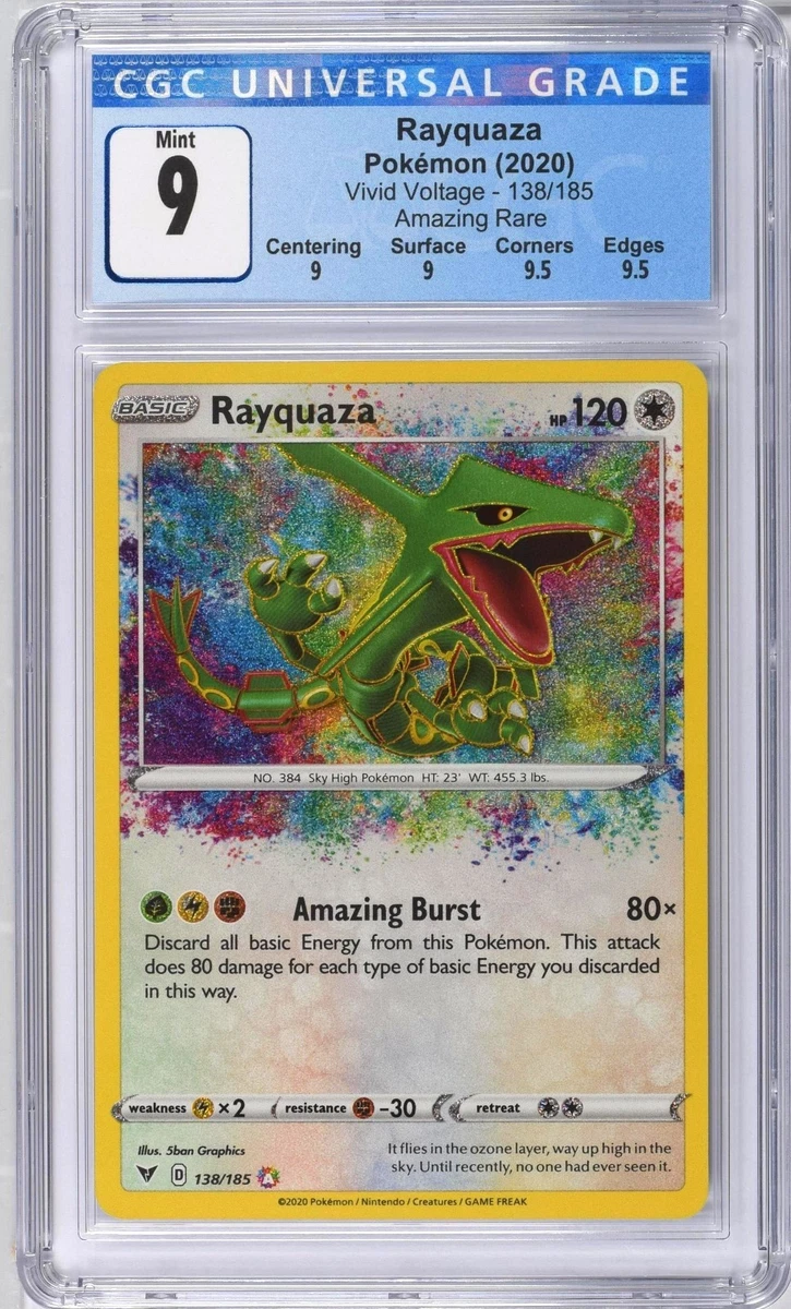 POKÉMON TCG RAYQUAZA Vivid Voltage 138/185 Amazing Rare PSA 10 GEM MINT