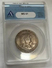 1960 D FRANKLIN HALF DOLLAR ANACS MS 61