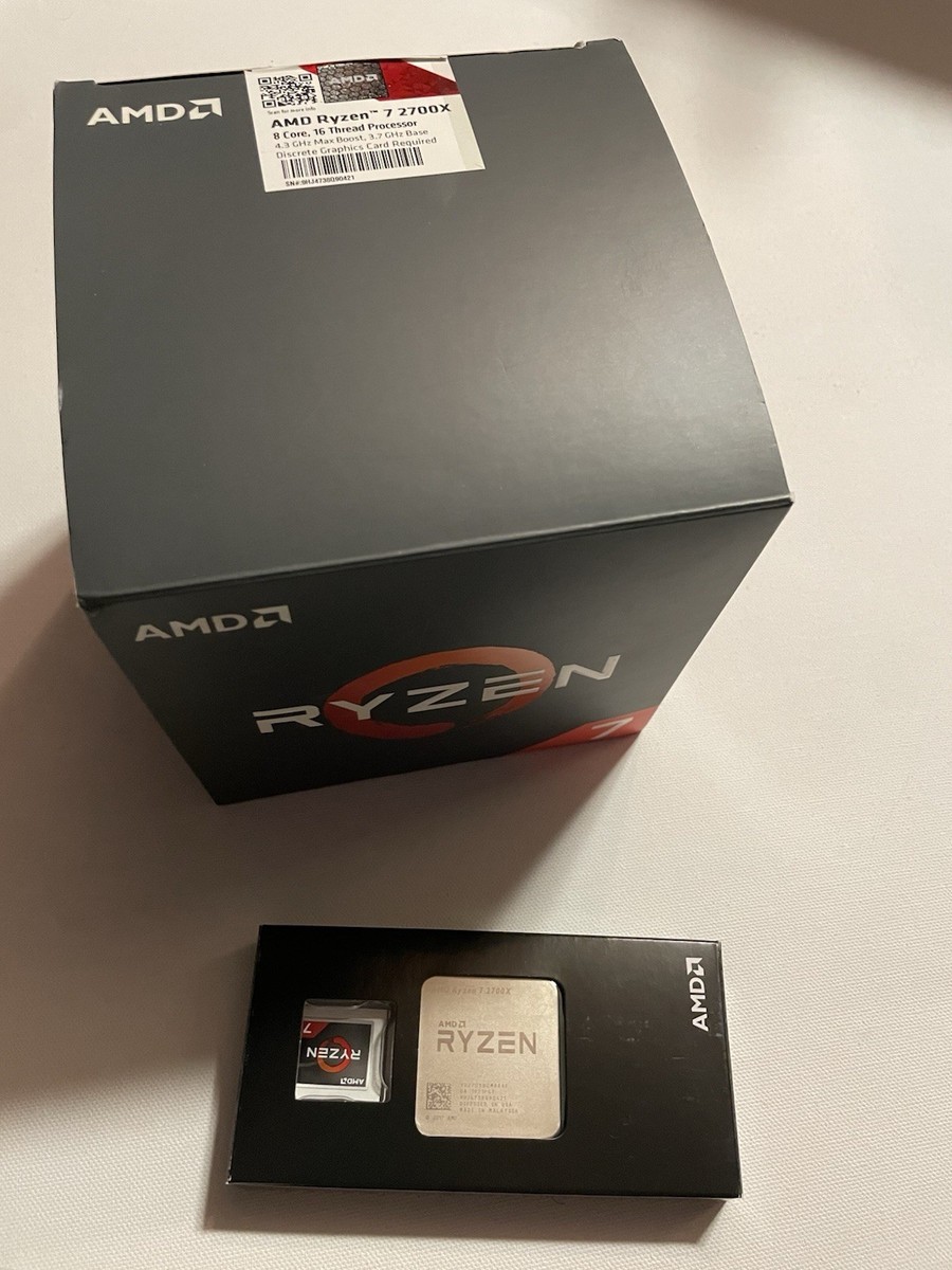AMD Ryzen 7 2700X Processor (3.7 GHz, 8 Cores, Socket AM4