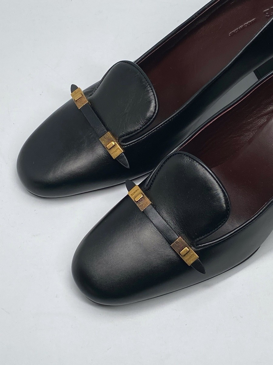 Khaite Elio 65MM Leather Loafer Pumps size 39 Retail $1120 | eBay