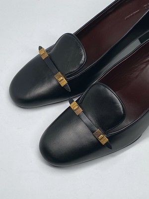 Khaite Elio 65MM Leather Loafer Pumps size 39 Retail $1120 | eBay