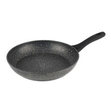 Image of Salter 28 cm Frying Pan Forged Aluminium Megastone Utensil Safe Silver/Black