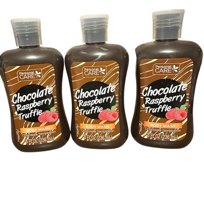 CHOCOLATE RASPBERRY TRUFFLE Chocolate Temptation BODY WASH 8 FL. OZ. X 3 BOTTLES