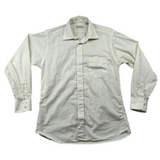 Vintage Burberry London Shirt Mens 15.5 Regular Button Up Dressy Preppy USA Made