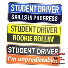 3PCS Student Driver Magnet for Car - Removable Student Driver New Driver 3pcs-2