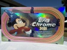 2025 TOPPS CHROME DISNEY HOBBY BOX FACTORY SEALED NEW IN HAND