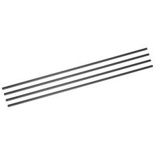 4Pcs Carbon Fiber Tubes 4 x 6 x 420mm Plain Weave Glossy Surface Rod