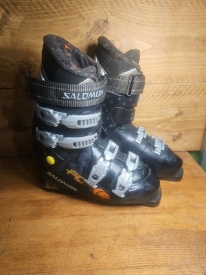 Salomon Driver 340mm Super Force schwarz Skischuhe und Tasche.