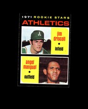 1971 Topps 317 Rookie Stars Jim Driscoll RC/Angel Mangual EX-MT #D1,413123