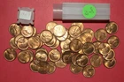 1945 D Lincoln Wheat Cent roll - BU and UNC