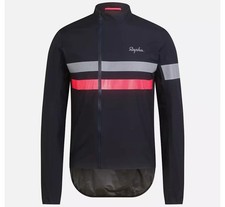 Rapha Men's Small NEW Brevet GORE-TEX Rain Jacket Navy/High-Vis Pink RRP £250