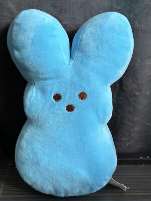 10'' Blue Bunny Plush Stuffed Animal Easter Rabbit Pillow Peeps Just Born Brand