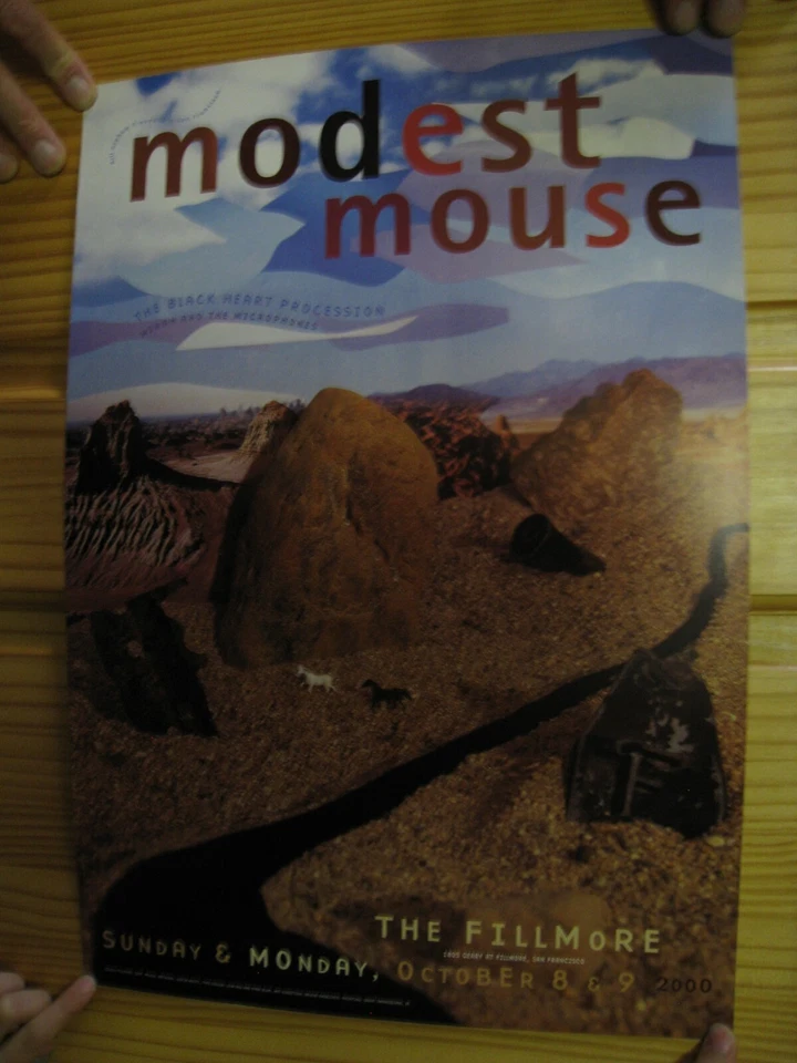 Modest Mouse Poster Fillmore Black Heart Procession Oct 2000 - Image 2 of 2