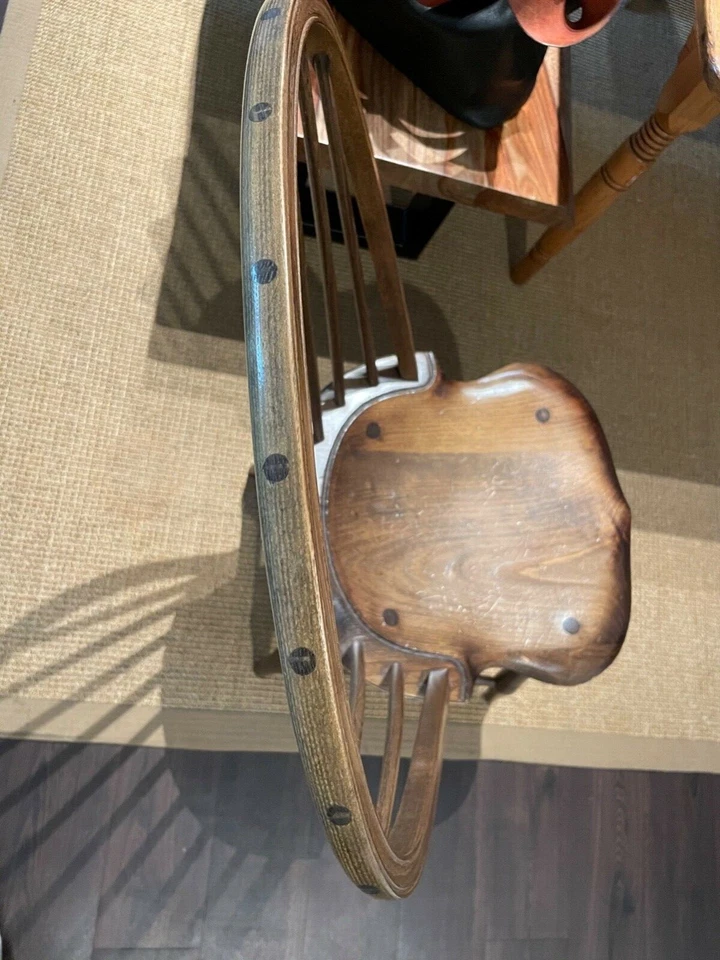 Warren Chair Works - Sillas laterales con respaldo de arco de bambú (4) Foto 3 de 4