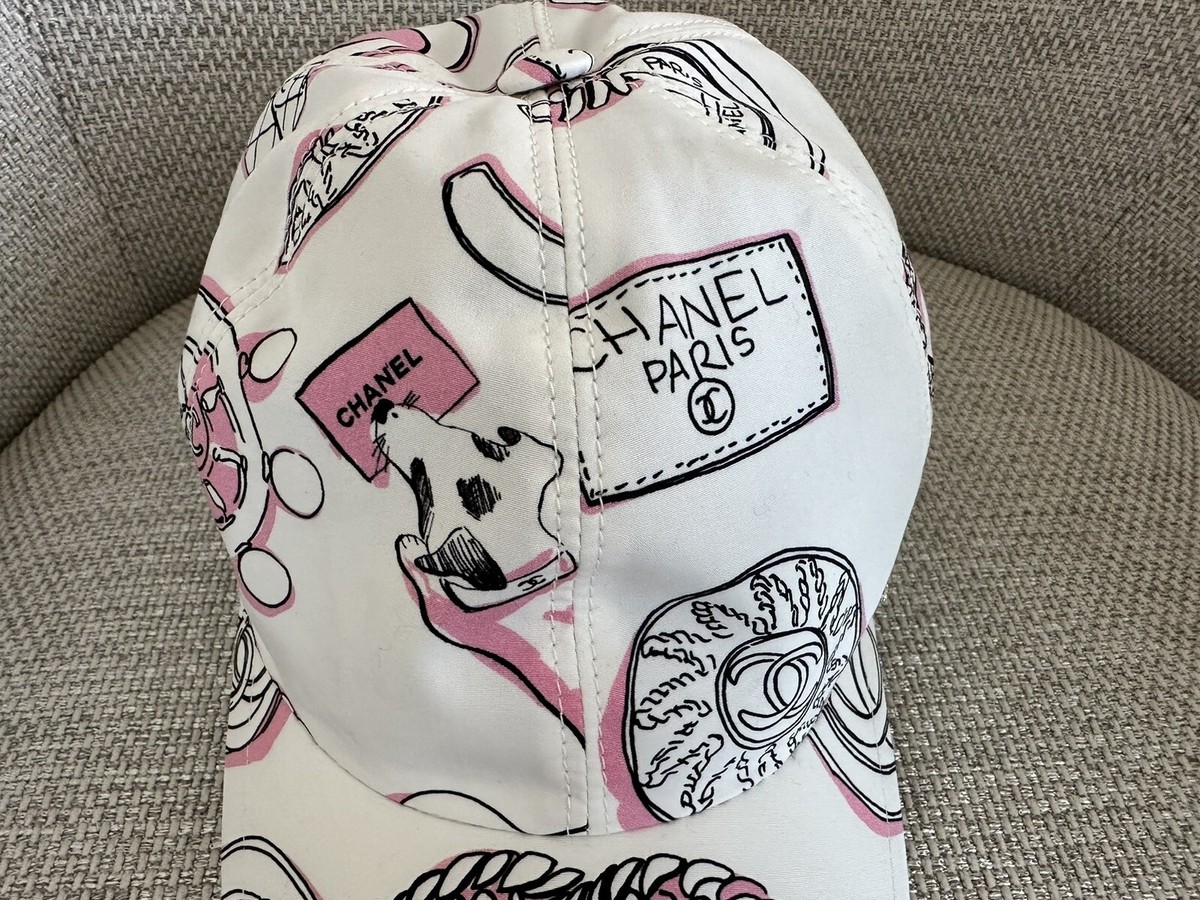CHANEL ロゴ入りキャップ ホワイト ホワイト（白）系 CHANEL(シャネル) キャップ(レディース