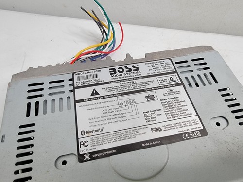 Unidad Cabezal Din Único Boss Radio Coche Diente Azul Modelo 550B Buen Orden Usado - Imagen 6 de 22