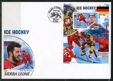 Sierra Leone 2018 Eis Hockey Souvenir Blatt Ersttagsbrief