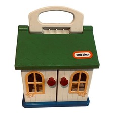 Vintage Little Tikes Cosy Cottage Open Up Playhouse Carry House Empty Childs Toy