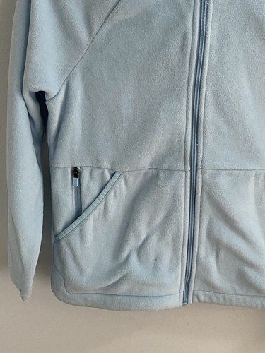 All in Motion Kids Polar Fleece Jacket Blue Water Repellent Size Large Hooded - Picture 2 of 6