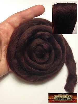 M01389 MOREZMORE 36/" Viscose Roving CHOCOLATE BROWN Mini Doll Hair Fiber A60