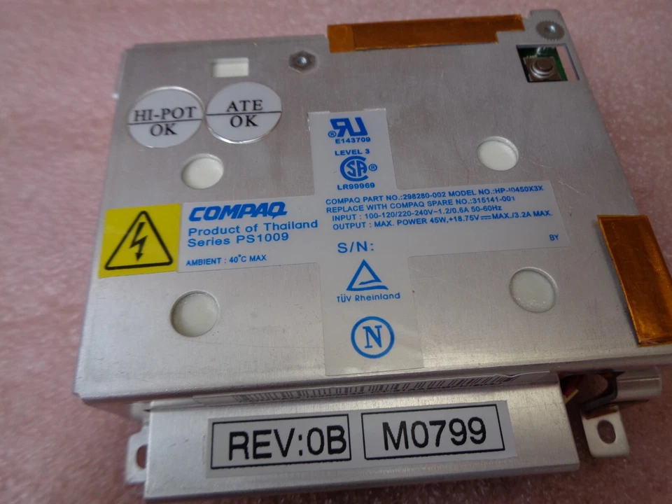 PS1009 COMPAQ Armada 7800 Power Supply PSU RETRO LAPTOP POWER SUPPLY NEW! - Image 2 of 4