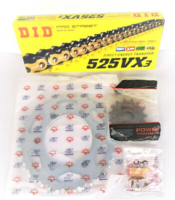 Honda CBR 600 FR Rossi - DID Kettensatz chain kit VX3 525 G&B gold