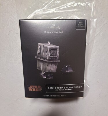 SDCC 2022 Hallmark Popminded Star Wars Gonk & Mouse Droid Keepsake Ornament Rare