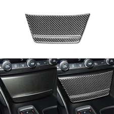 Center Console Storage Panel Cover Carbon Fiber Trim For Honda Accord 10th 18-21