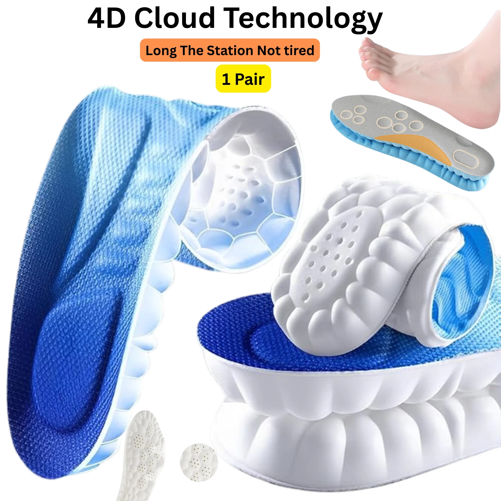4D Cloud Technology Insole