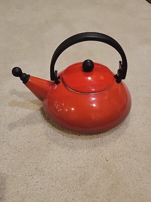 Le Creuset Red Tea Kettle Teapot Tea Pot | eBay
