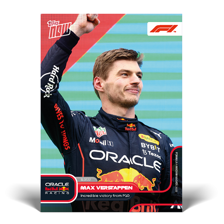 Max Verstappen Red Bull 2022 Topps Now Formula 1 F1 Card #47