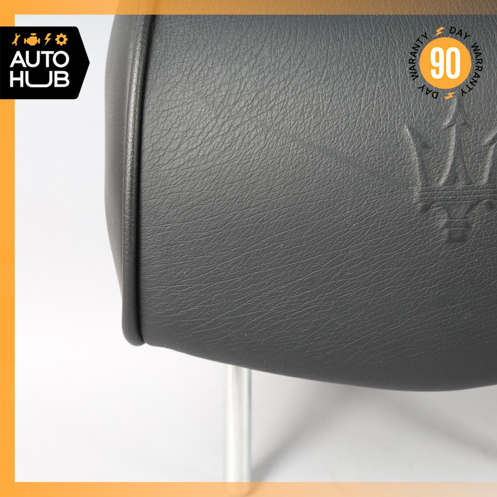 03-13 Maserati Quattroporte M139 Rear Right or Left Seat Headrest Black OEM